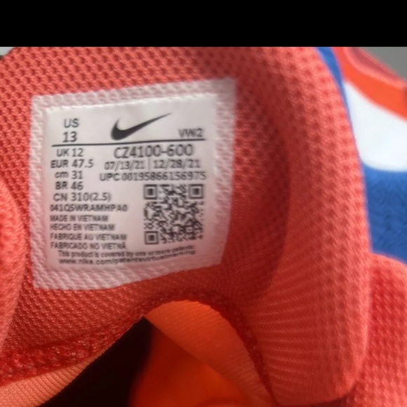 Nike Kyrie Flytrap V CZ4100 600 Habanero Red/Blue Hero  Men Size 13 - Picture 10 of 12